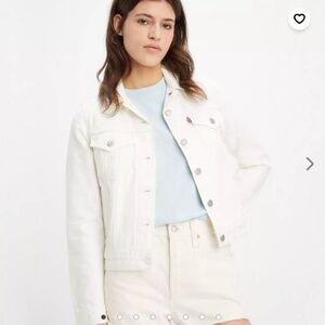 Levi's | Denim Trucker Jacket | White | Size S